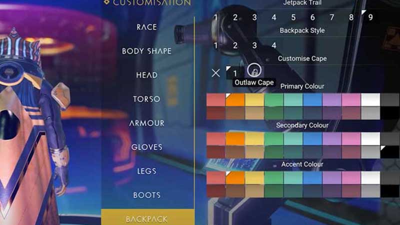 wear cape no mans sky