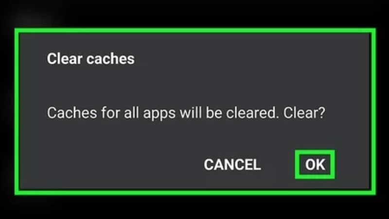 clear Cache and App Data