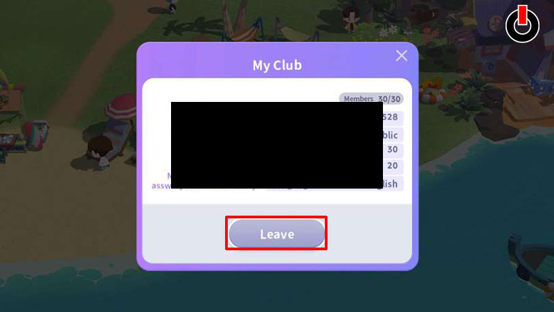 leave club bts island