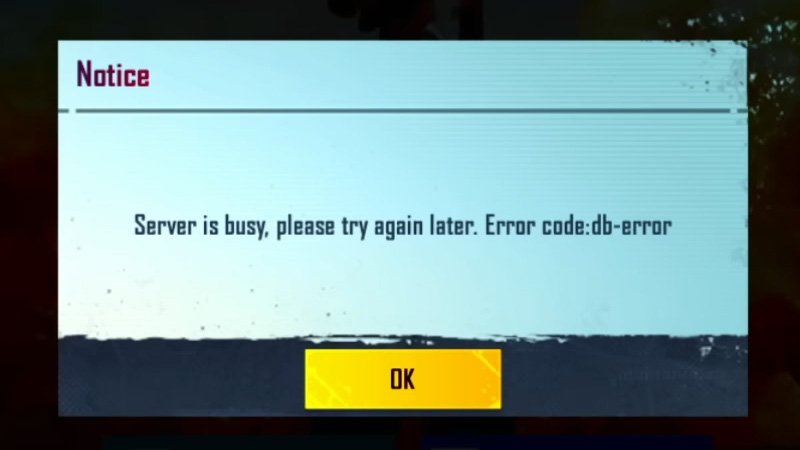 Server Error DB Error