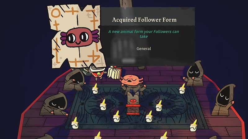 Axolotl Follower Form In Cult Of The Lamb