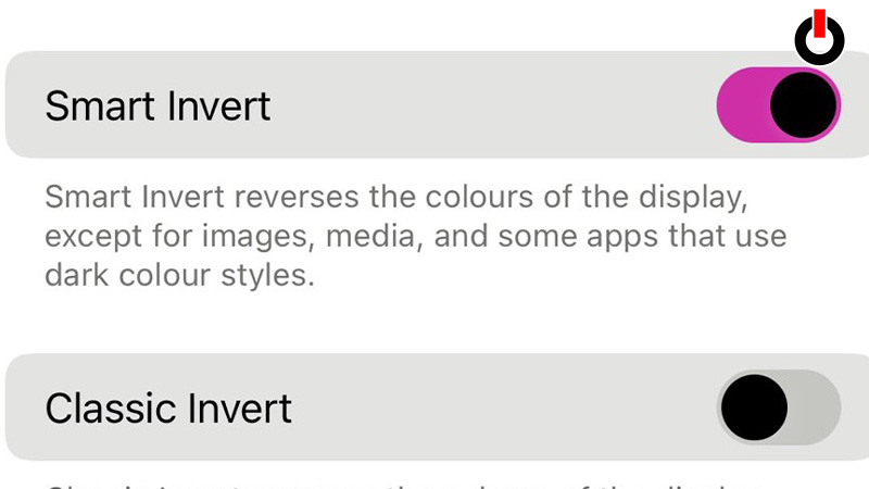 Invert Colors on iPhone