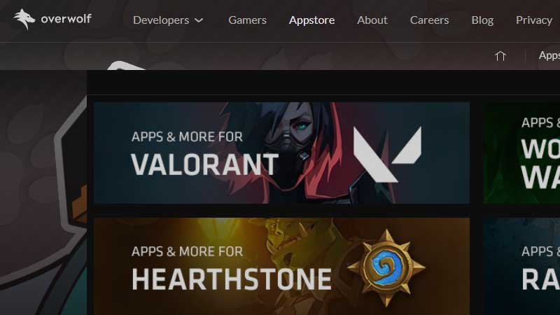 Overwolf Stat tracker Valorant