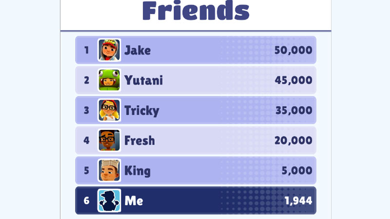 Add Friends in Subway Surfers