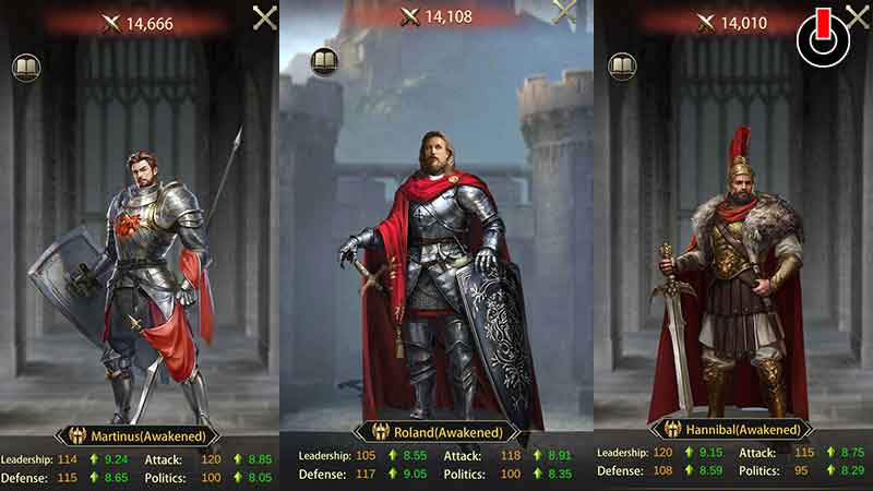 Best Mounted Generals Evony