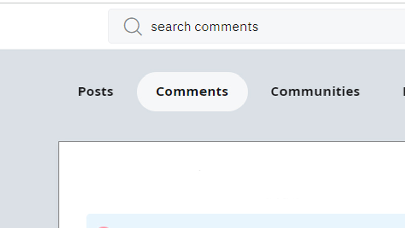 Comments on Reddit
