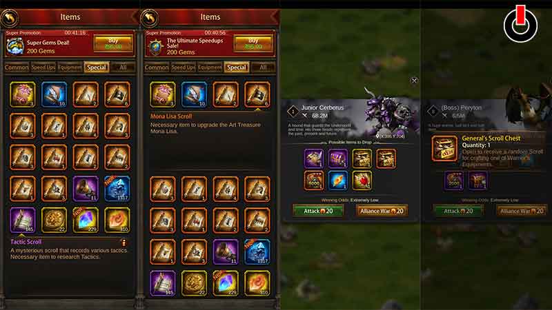Scrolls In Evony The Kings Return