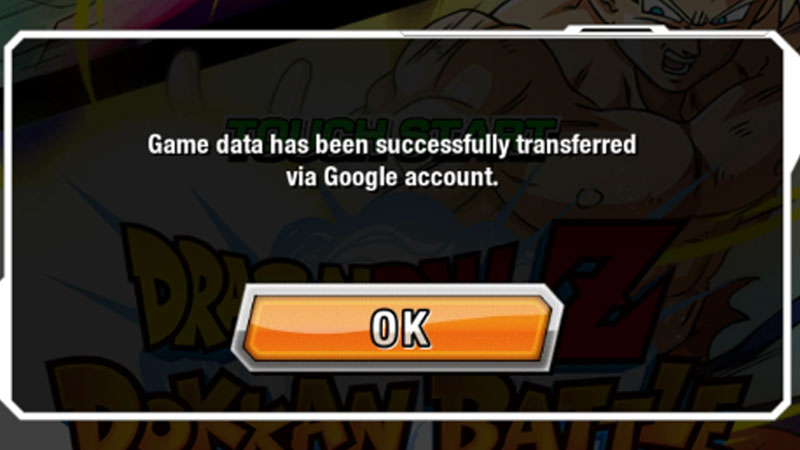 Transfer Data in DBZ Dokkan Battle
