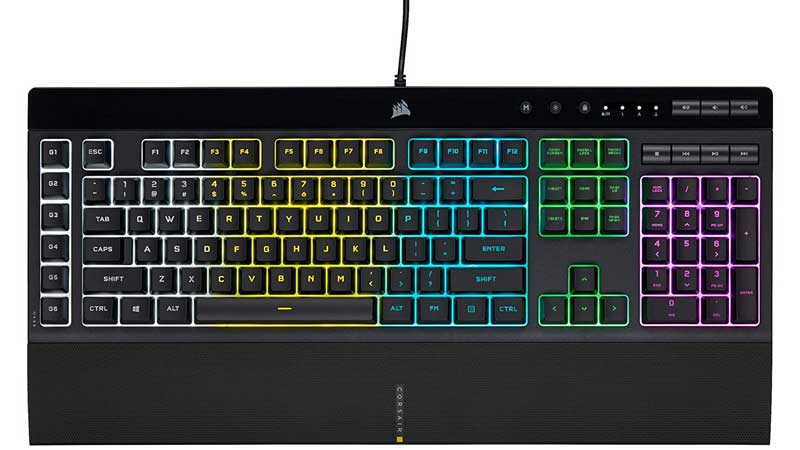 Best-Membrane-Keyboards-Corsair-K55-RGB-PRO