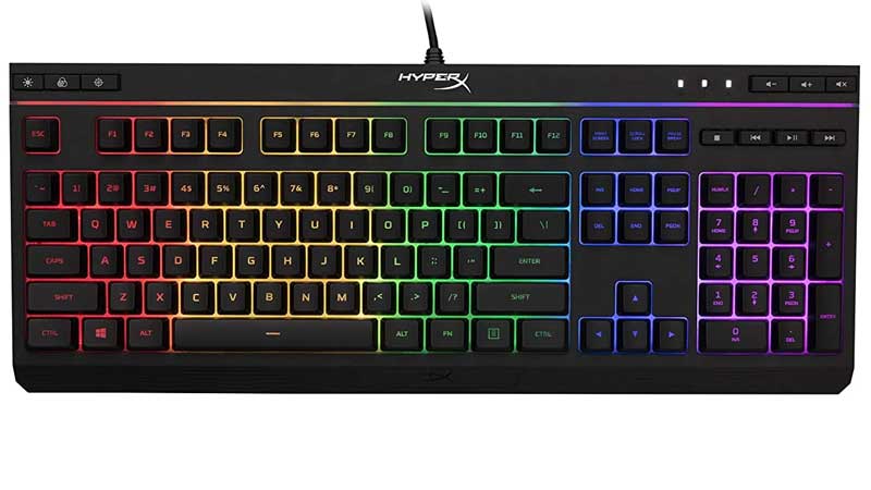 Best-Membrane-Keyboards-In-India-HyperX-Alloy-Core-RGB-USB-Membrane-Keyboard