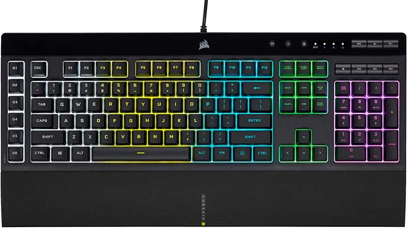 Best-Keyboards-For-PS5-In-India-Corsair-K55-RGB-PRO