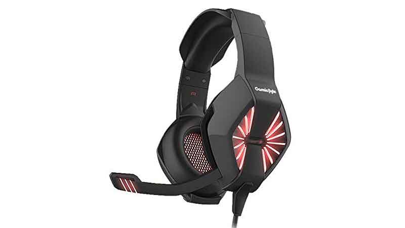 Cosmic Byte Spider Red Gaming Headphones 1500 India