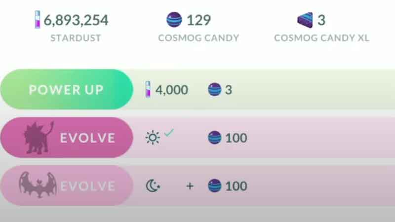 Evolve Cosmoem Into Solgaleo Or Lunala In Pokemon GO