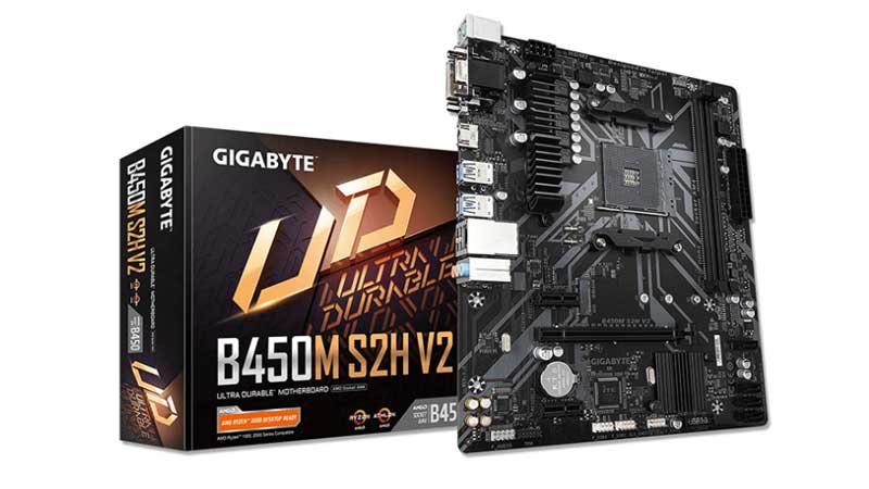Gigabyte AMD B450M S2H V2 Motherboard for Gaming PC