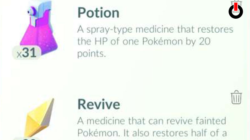 Heal Pokemon after battle in Pokemon Go