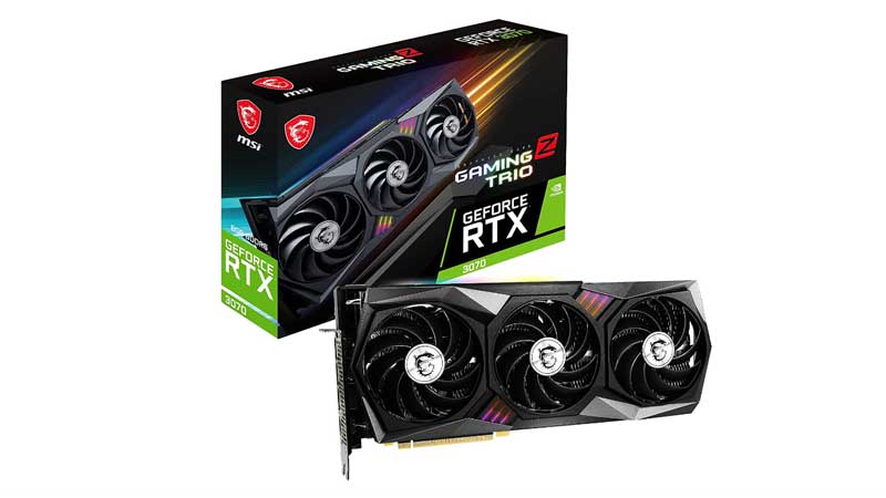 MSI GeForce RTX 3070 LHR GPU Z Trio