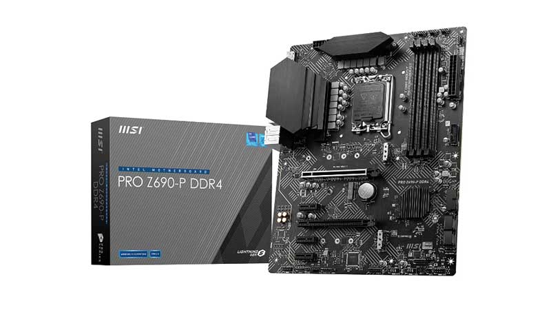 MSI Pro Z690P Motherboards for Gaming PCs with Intel Gen 12 i5