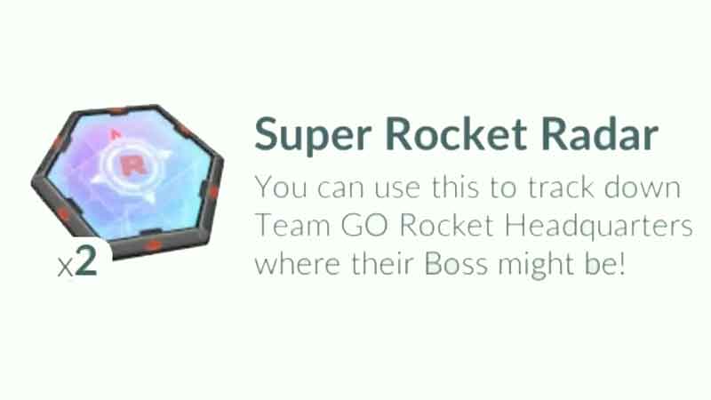 Obtain Super Rocket Radar In Pokemon GO