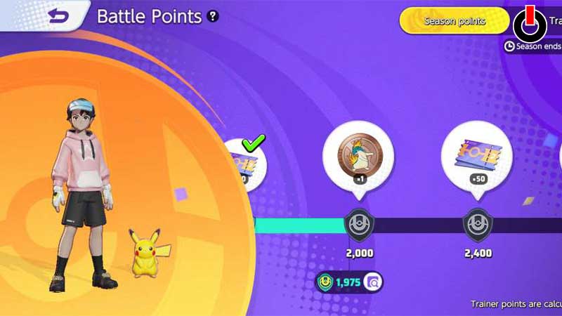 Pokemon Points in Pokemon Unite
