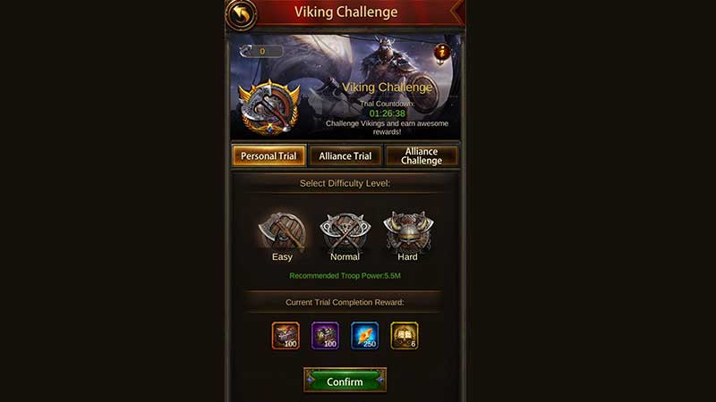 Evony Viking Challenge