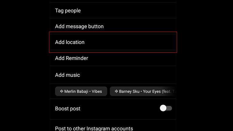 Fix Instagram Location