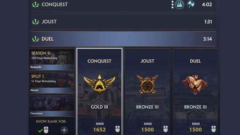 Ranked Matches In Smite