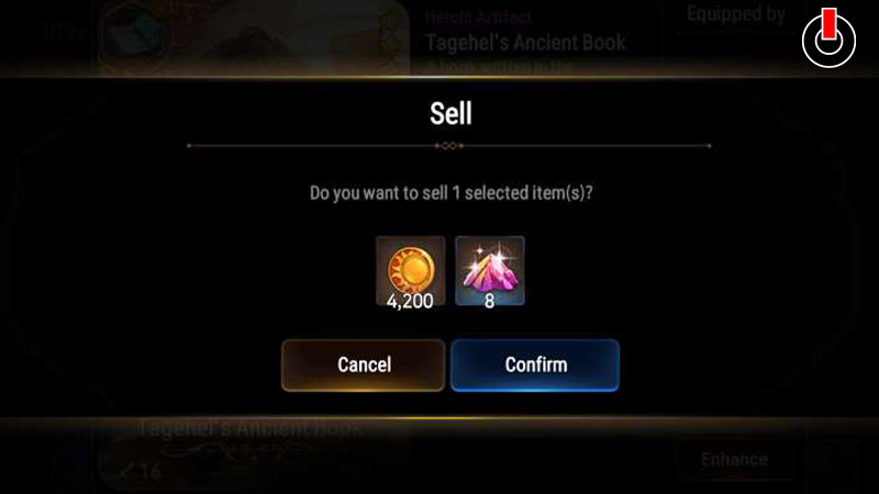 sell artifacts in epic seven