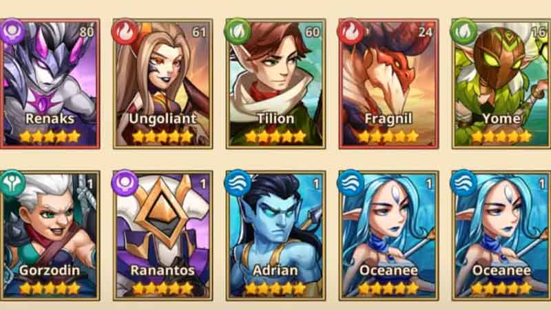 Best Characters in Summoners Era Tier List
