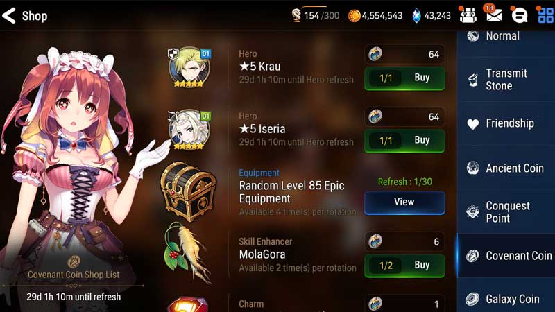 Unlock Coin Shop in Epic Seven