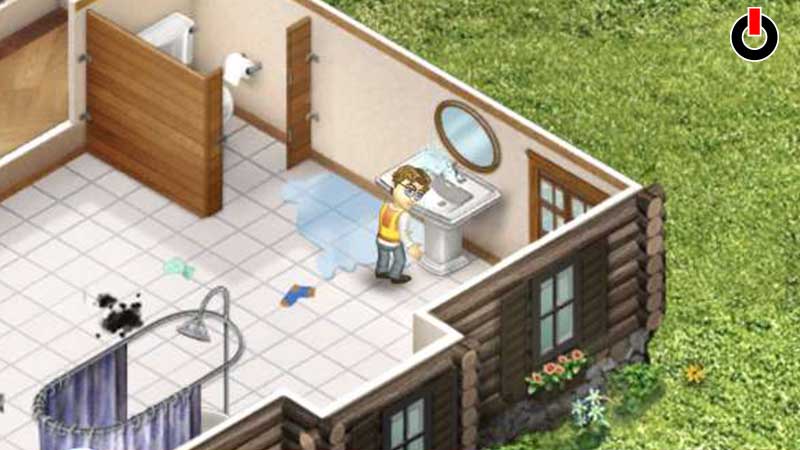 Repair leaky sink in Virtual Families 3