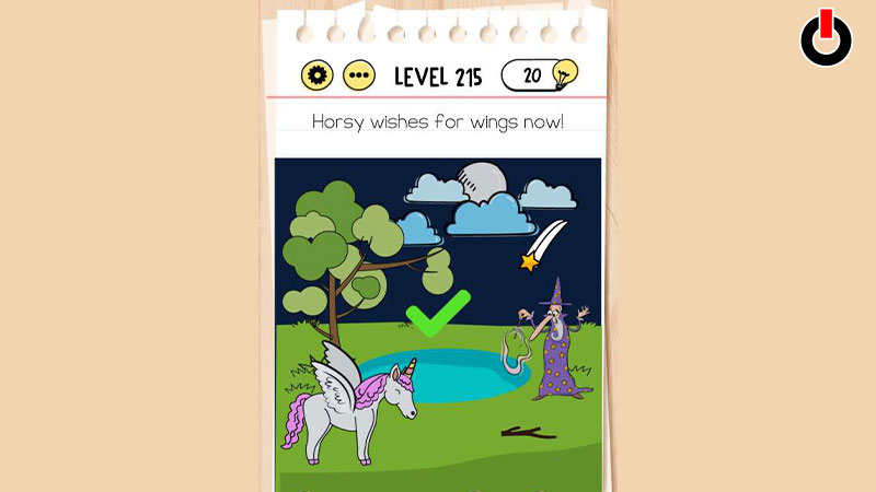 Answers for Level 215 in Brain Test Tricky Puzzles