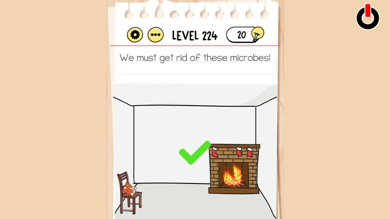Answers for Level 224 in Brain Test Tricky Puzzles