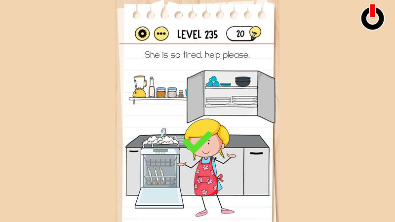 Answers for Level 235 in Brain Test Tricky Puzzles