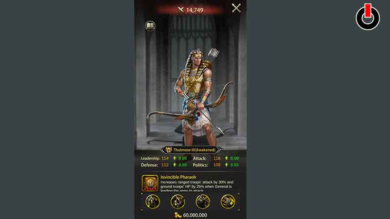 Thutmose III Evony General
