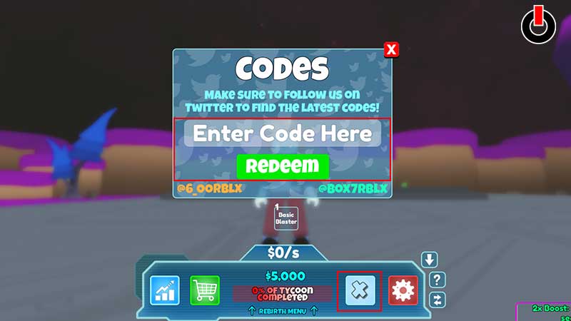 Alien Tycoon Codes List