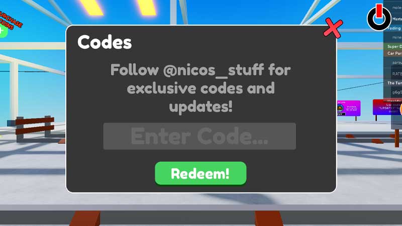 Cart Ride Simulator Codes