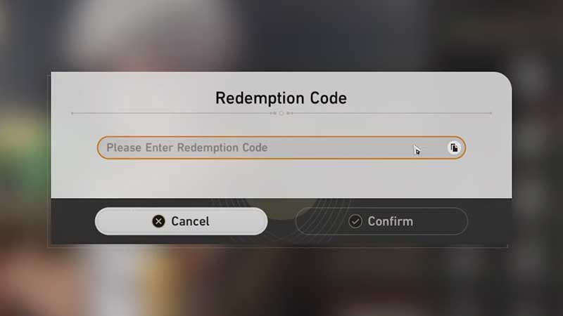 Honkai Star Rail Redemption Code Box