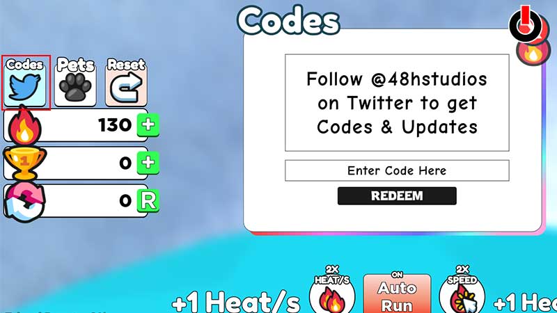 Plus 1 Heat Every Second Codes