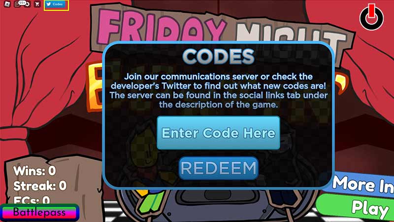 Redeem Roblox FNB 2 Codes