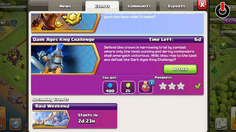 Get 3 Stars in Dark Ages King Challenge Clash of Clans