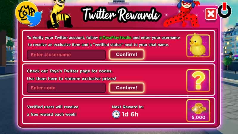 Miraculous RP Codes