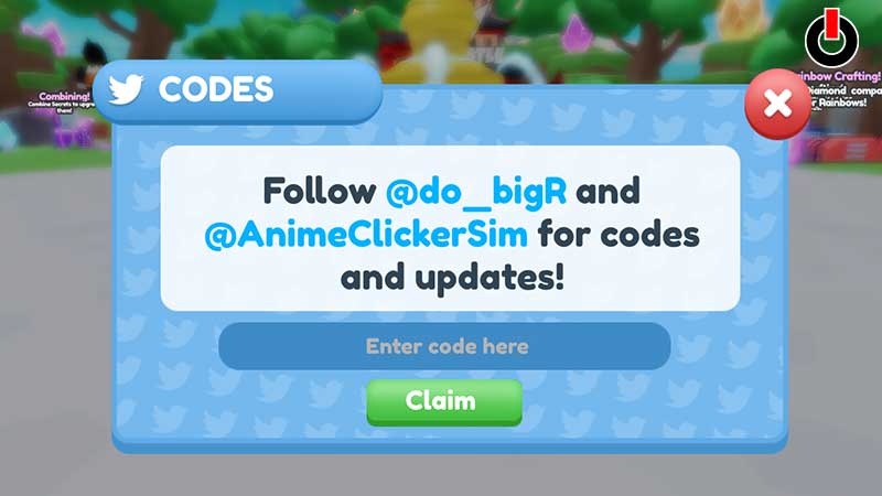 Roblox Anime Clicker Simulator Codes