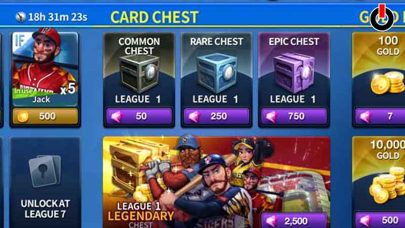 Get better cards in Baseball Clash