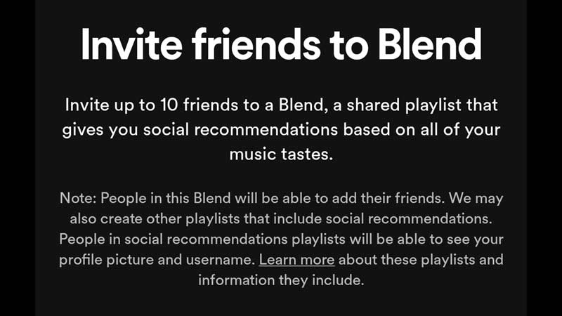 how to use spotify blend