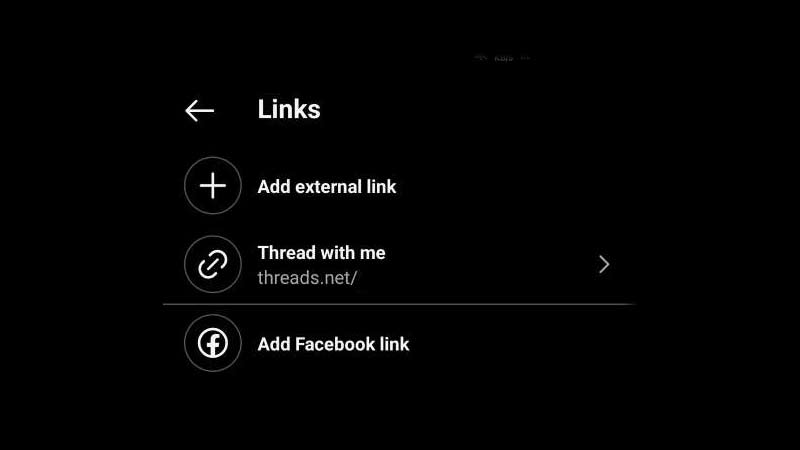 add threads link to instagram bio