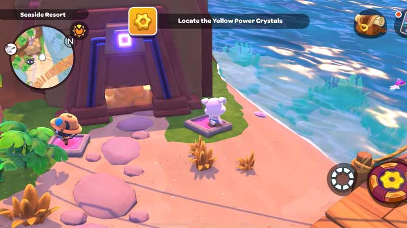get yellow power crystal in hello kitty island adventure