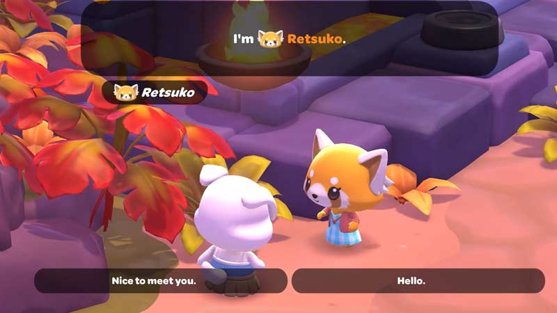 how to meet retsuko in hello kitty island adventure