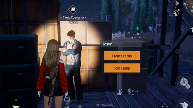 how to join or create camp in undawn