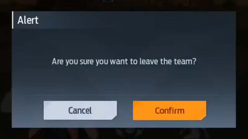 how to leave team in undawn