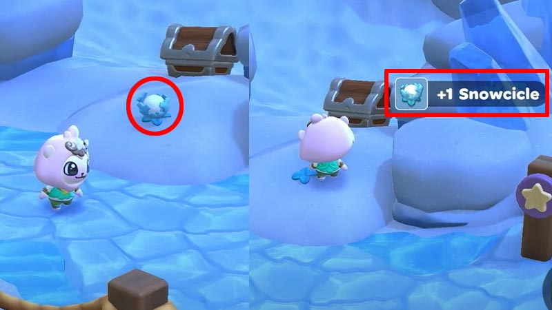 Where to Find Snowcicle in Hello Kitty Island Adventure Location